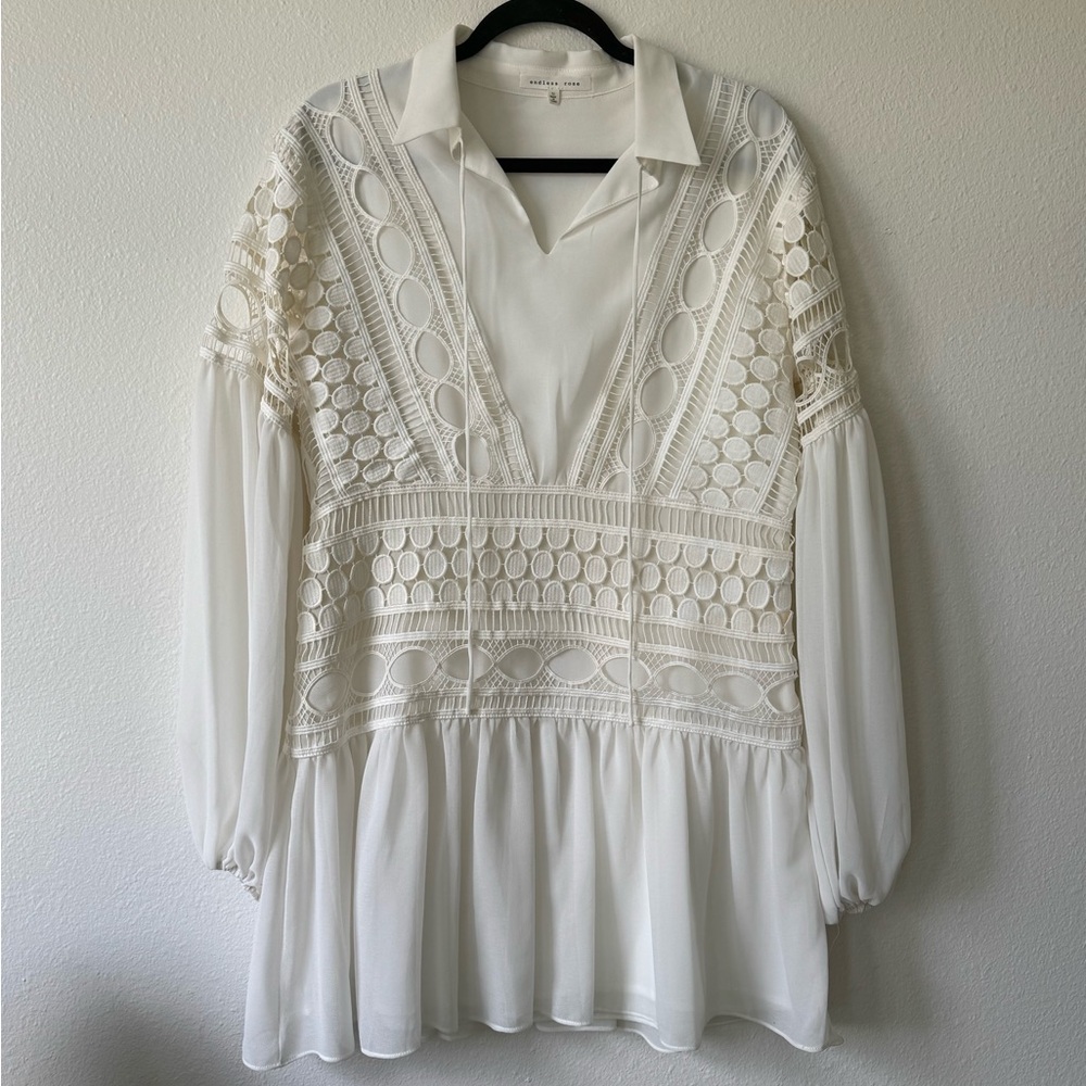 Endless Rose White Lace Dress